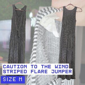 Striped Tie-Waisted Jumper